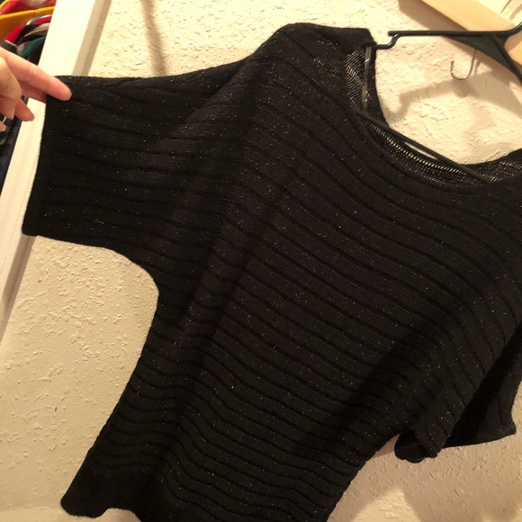 Black sweater top - Picture 2 of 3